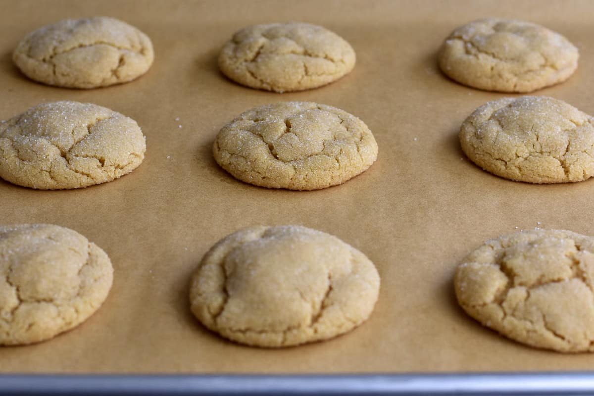 cookies cooling on baking tray