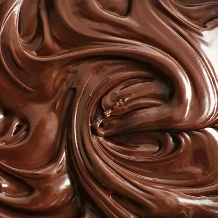 melted chocolate swirl