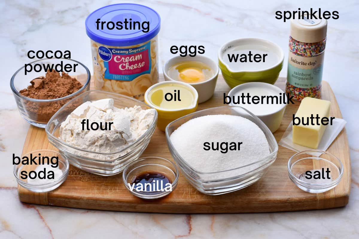 premeasured cupcake ingredients