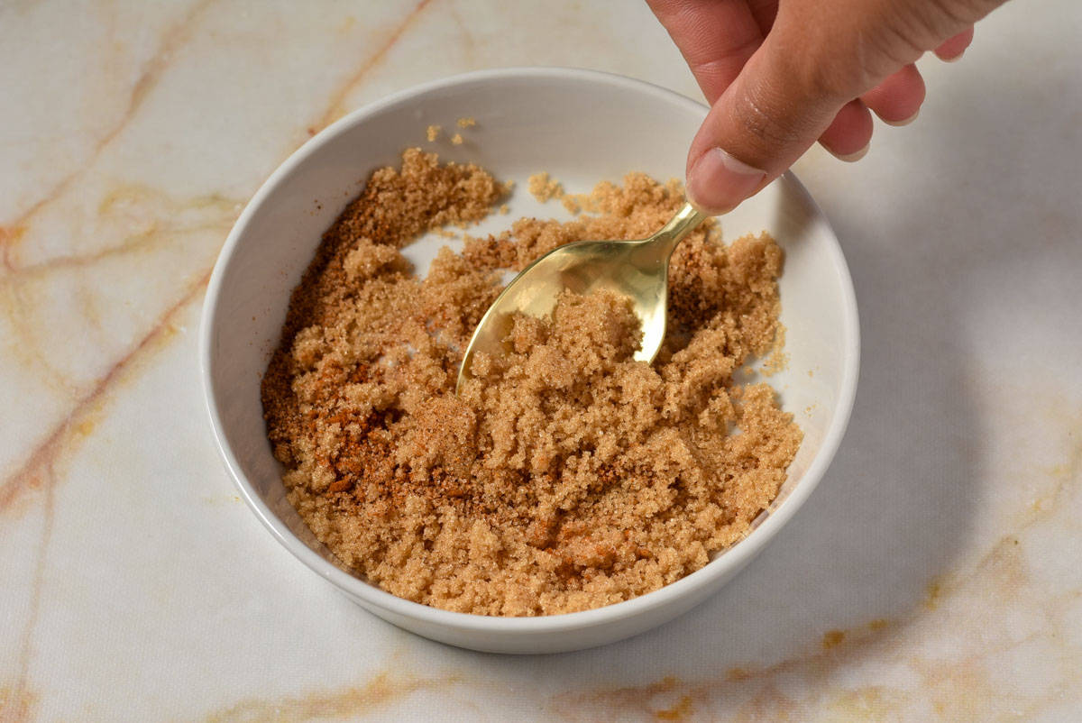 brown sugar and cajun seasoning mixed together in a bowl.