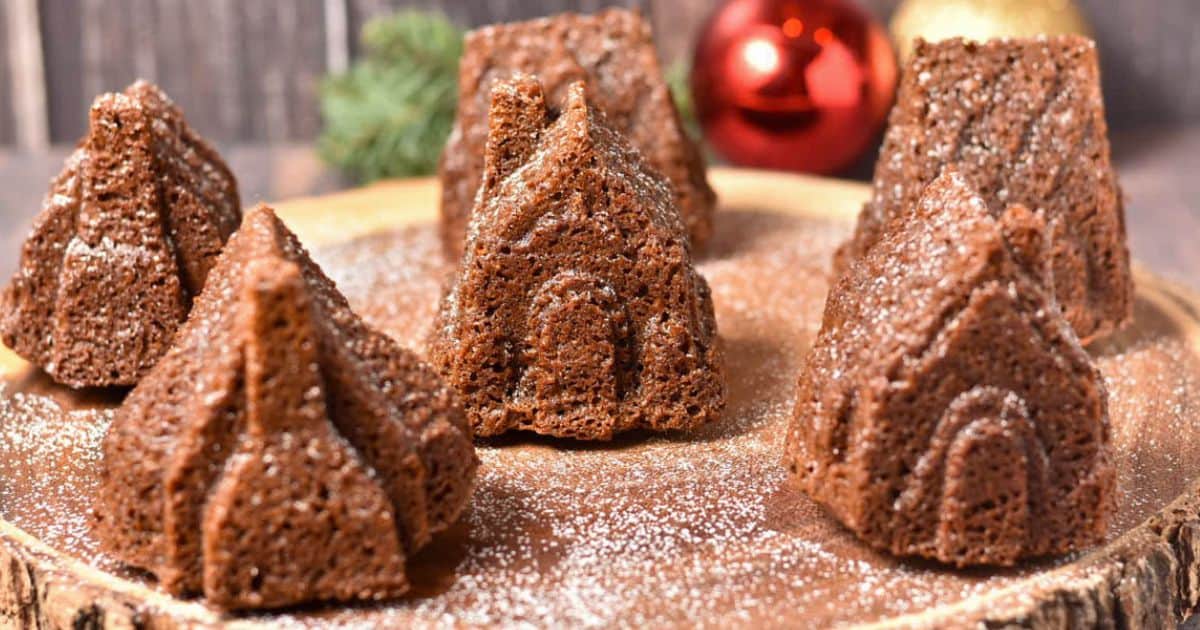 Gingerbread House Bundt Cakes - My Sweet Precision